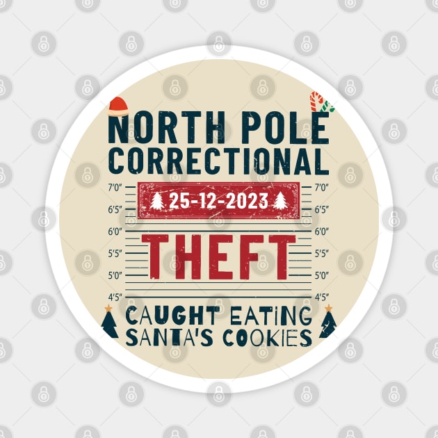 North Pole Correctional Funny Magnet by Tamsin Coleart